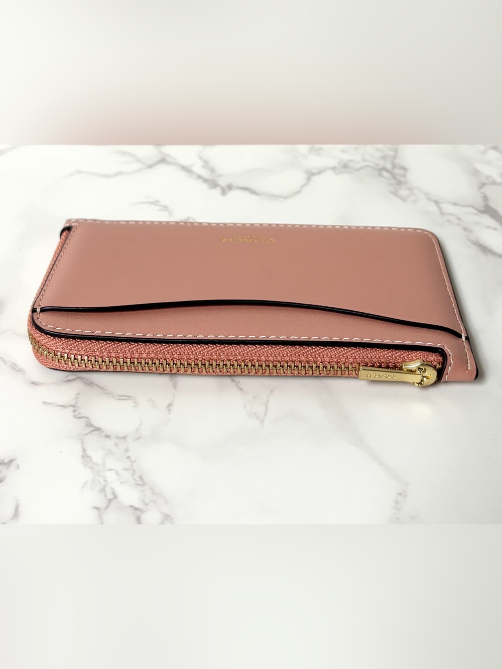 New Coach Essential New York Zip Card Case Wallet - Picture 7 of 10